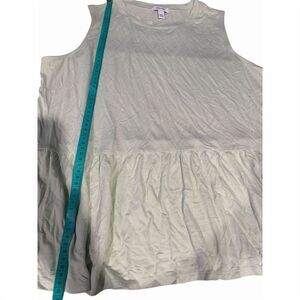 Nine West Women's 2XL Green Sleeveless Peplum Tank Top